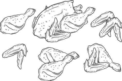 Chicken Fried Black And White Over 14896 Royalty Free Licensable