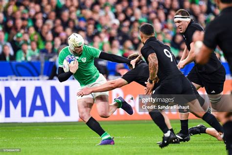 Mack HANSEN of Ireland during the Rugby World Cup 2023 quarter final ...