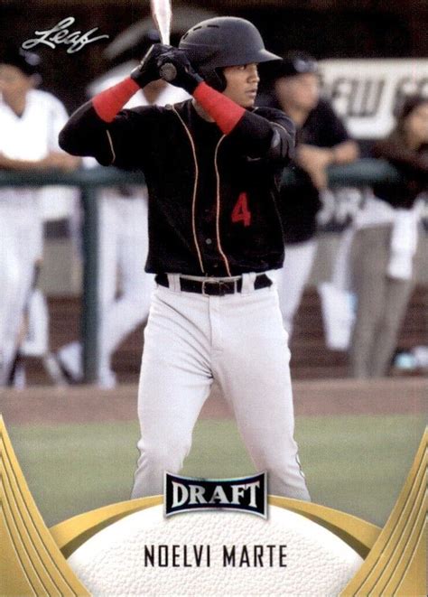 2021 Leaf Draft Gold 12 Noelvi Marte RC For Sale Online EBay