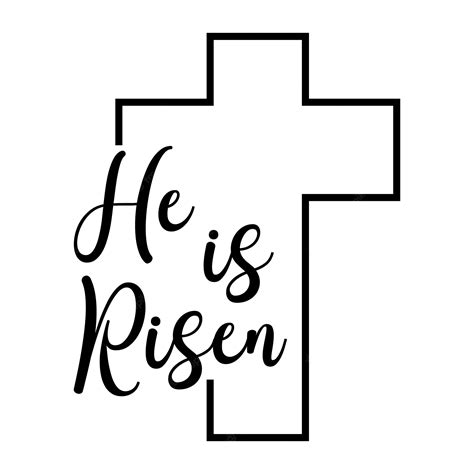 Premium Vector Bible Verse Vector He Is Risen Easter Bible Verse