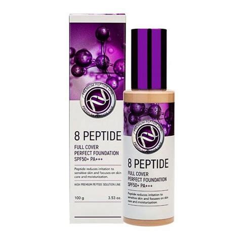 Тональный крем с пептидами 8 Peptide Full Cover Perfect Foundation ...