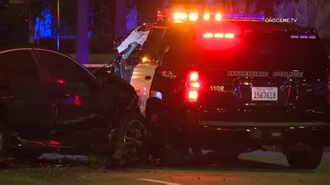 Inglewood Police Sergeant Dui Suspect Both Injured After Driver Slams