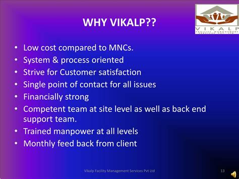 PPT - Vikalp facility management services pvt Ltd PowerPoint