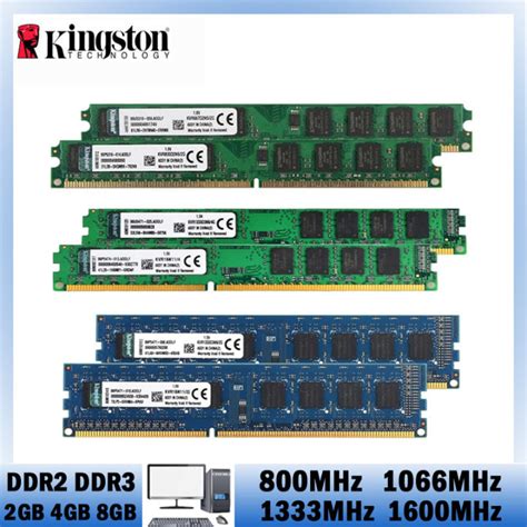 Pc Memory Ram Computer Desktop Pc2 Ddr2 2gb 800mhz Pc3 Ddr3 2gb 4gb 8gb