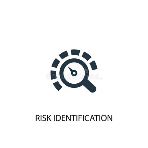 Ic Ne D Identification Des Risques Couleur Contour Vectoriel Signe De