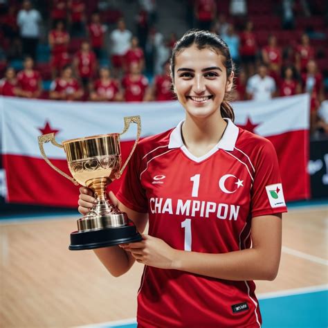Turkish Volleyball Champions Victory Smile Stable Diffusion Online