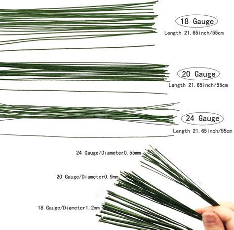 wrapped floral wire uxcell    gauge paper wrapped floral stem