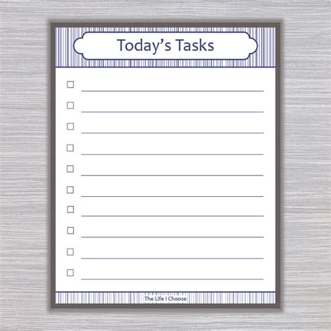 Todays Tasks Printable Daily Tasks Printable By LinesDefined Daily