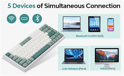 Epomaker Ep Improved Rgb Hot Swap Ghz Bluetooth Usb C Mechanical Gaming Keyboard