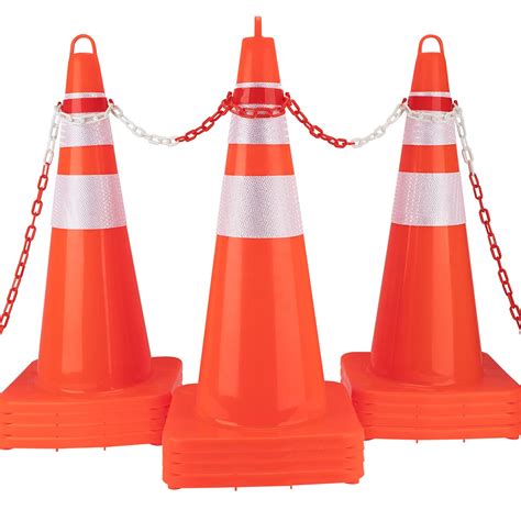 Buy Cfkj Pack Traffic Cones Plastic Road Cone Pvc Safety Road