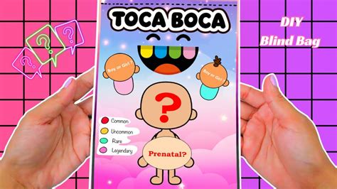 Satisfying Blind Bag Unboxing Toca Boca Pregnant DIY HOMEMADE PAPER