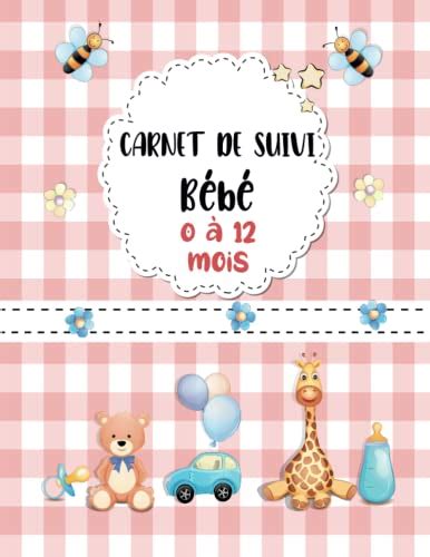 Carnet de Suivi Bébé 0 à 12 Mois Journal de Bord pour Bébé Cadeau de