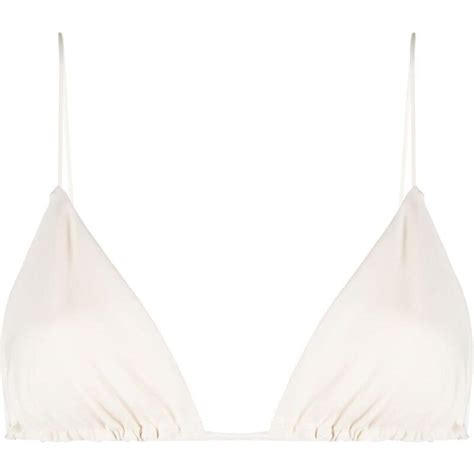 St Agni Top Bikini A Triangolo St Agni X Ziah Bianco Stileo It