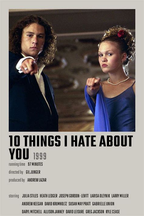 10 things i hate about you – Artofit