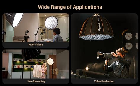 SMALLRIG RA-D85 Parabolic Softbox, 85 cm Quick Release Studio ...