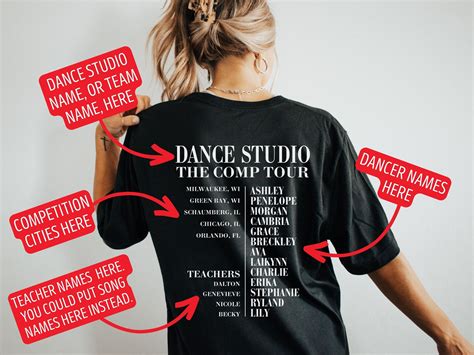 Personalized Dance Competition Shirt Dance Comp Era Tshirt Custom Dance