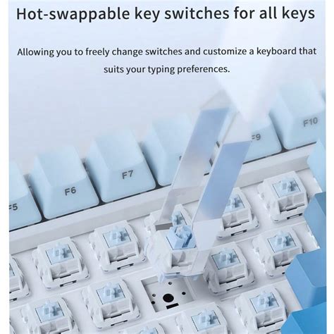 Ajazz Ak Max Tri Mode Mechanical Keyboard Wireless Hot Swappable Gaming Gasket Structure
