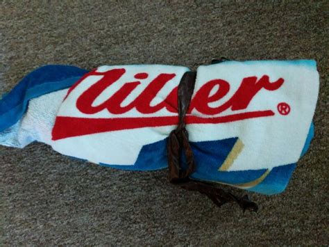 Miller Lite Beach Towel New Beer Antique Price Guide Details Page