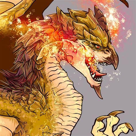 Monster Hunter GOLD RATHIAN Art Print - Etsy Australia