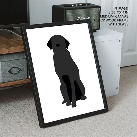 black abstract dog wall art hanging wall decor home decor