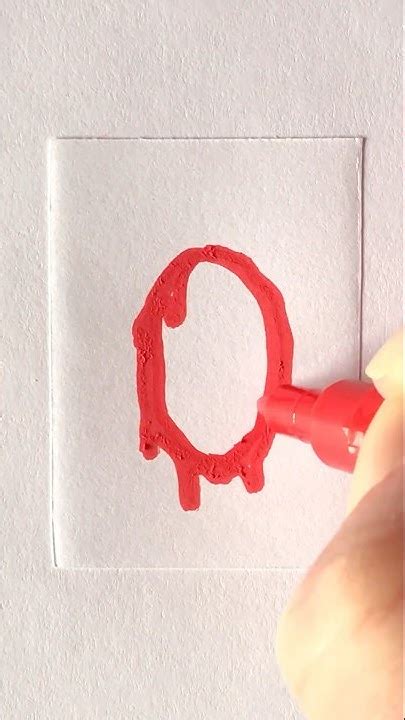 Drawing A Blood Drip Effect Letter O Part 1 Basic ️ Posca Markers