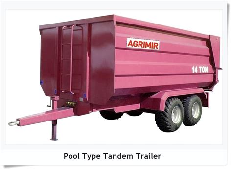 double axle tandem trailer agrimir agricultural machinery  farm