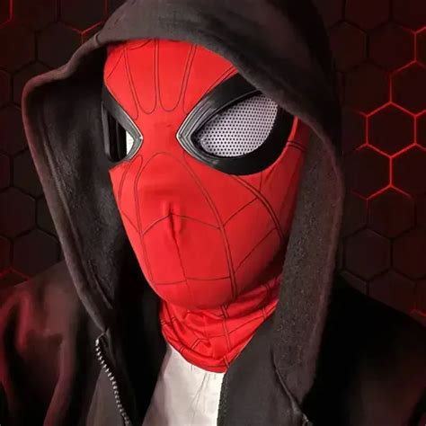 Spiderman-maska-nakrycie-g-owy-Cosplay-ruchome-oczy-elektroniczna-maska ...