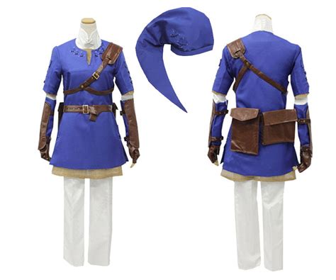 Twilight Princess Link Cosplay Costume Bluedark Blackgreenred