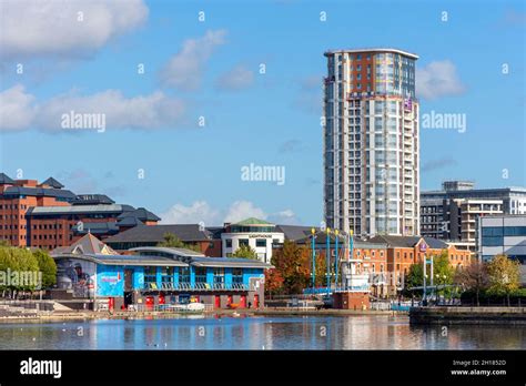 The Fortis Quay Northill Apartments Block Over Salford Quays With