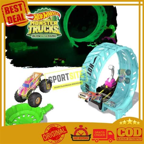 Promo Monster Trucks Epic Loop Challenge Hot Wheels Track Set Mainan Anak Diskon 23 Di Seller