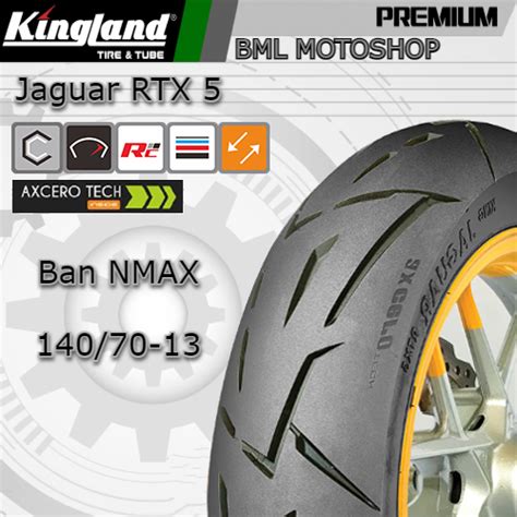 Jual Ban NMAX Kingland 140 70 13 RTX 5 Tubeless Ban Belakang NMAX Ring