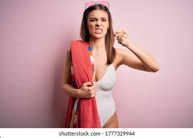 Brunette Sexy Towel Wearing Woman Images Stock Photos Vectors Shutterstock