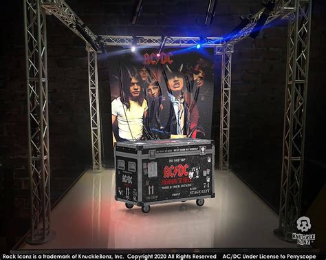 AC DC Rock Ikonz On Tour Highway To Hell Road Case Statue Stage