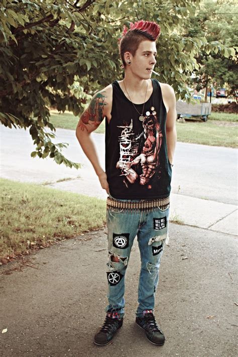 Pin By Hailey Hatch On My Style Punk Boy Punk Outfits Punk Looks