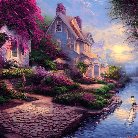 Fondos De Estilo Thomas Kinkade Hiperrealistas Con Detalles