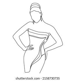 Naked Female Figure One Line Drawing Stock Vector Royalty Free 2072132831 Shutterstock