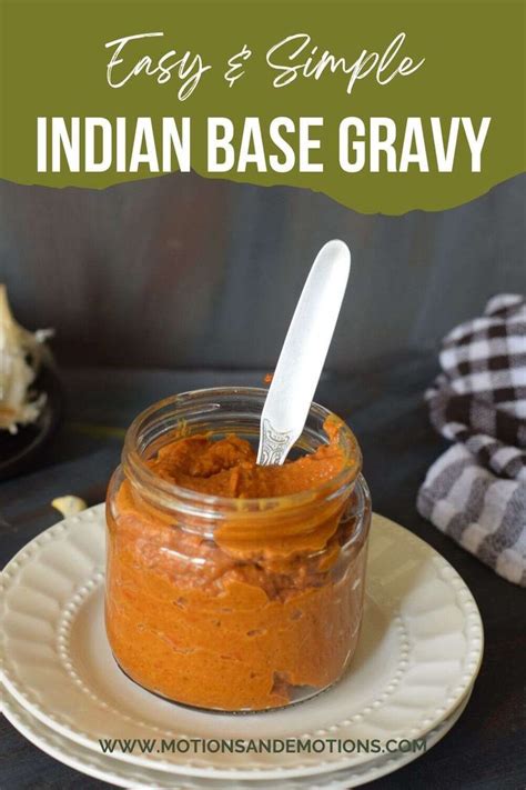 Indian Base Gravy In A Glass Jar Masala Sauce Curry Sauce Garam