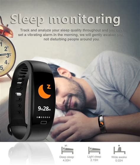 F64 HR умный Браслет F64HR Smartband водонепроницаемый монитор сна ...