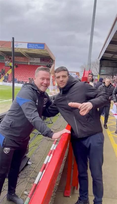 West Ham Coach Kevin Nolan Duped Into Posing Alongside Dildo As Fan Stitches Him Up Daily Star