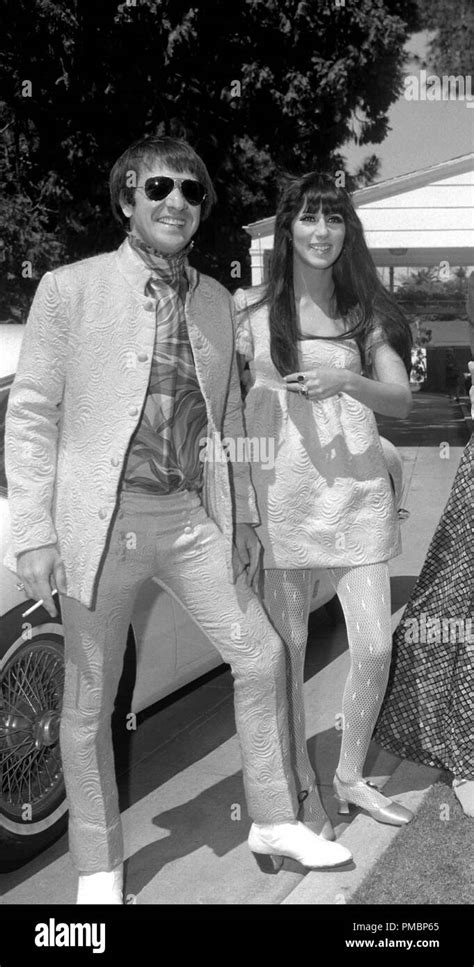 Sonny Bono And Cher At A Party Held At Their House On May 15 1967 In