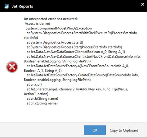 Access Is Denied Error Support Topics