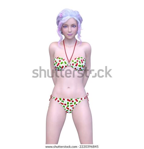 3d Rendering Woman Bikini Stock Illustration 2220396845 Shutterstock