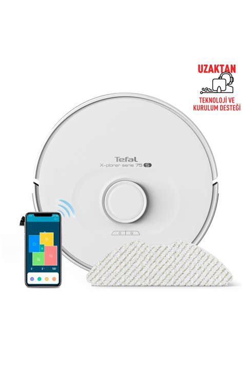 TEFAL Rg8577 X-plorer Serie 75 S Max Mop Özellikli Akıllı Robot Süpürge ...