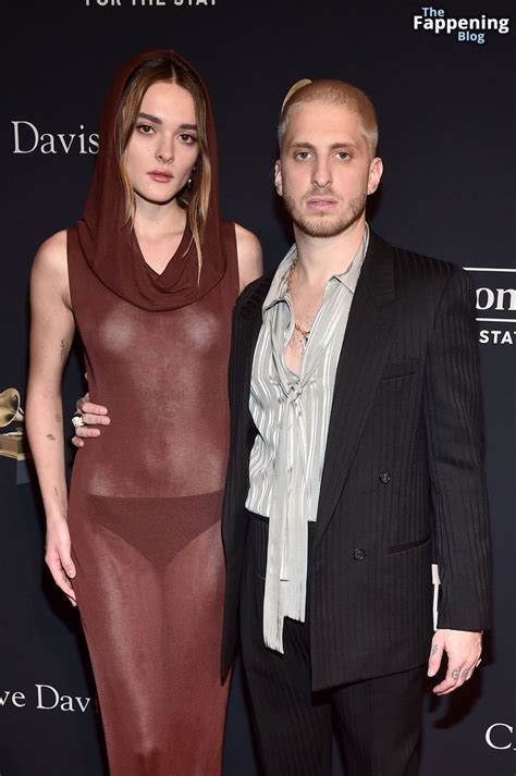 Charlotte Lawrence Shows Off Her Nude Tits At The Pre Grammy Party 16 Photos TheFappening