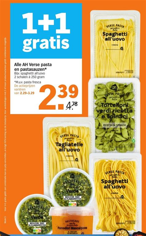 Alle Verse Pasta En Pastasauzen 2 Schalen A 250 Gram Aanbieding Bij