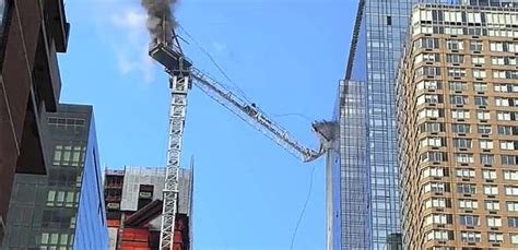 Breaking Huge Crane Collapses In New York Sends People Running As It