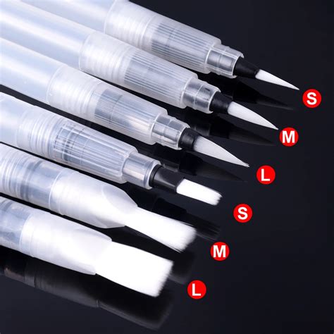 6 Pcs Portable Paint Brush Water Color Brush Pencil Soft Watercolor
