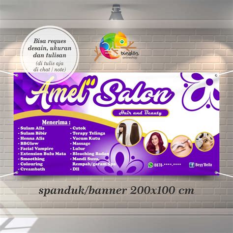 Spanduk Salon Kecantikan Homecare24