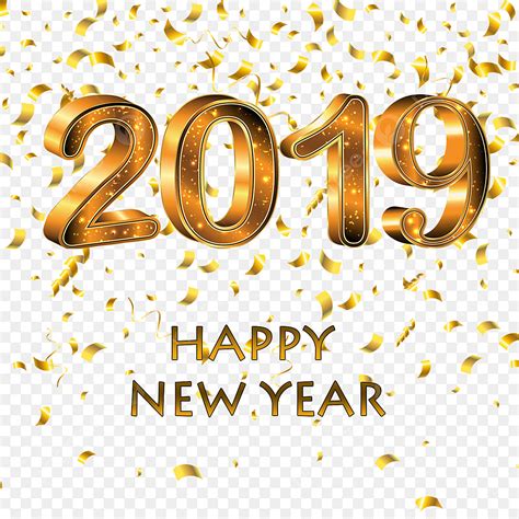 Golden New Year Hd Transparent Happy New Year 2019 Golden Pictures