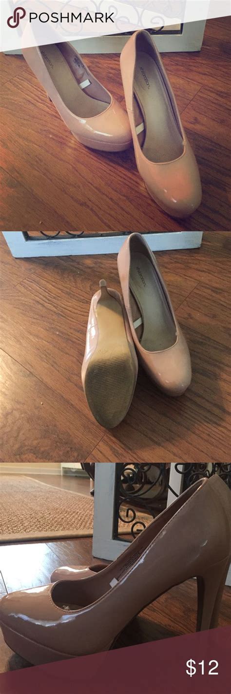 Sz Patent Nude Heels Perfect For A Wedding